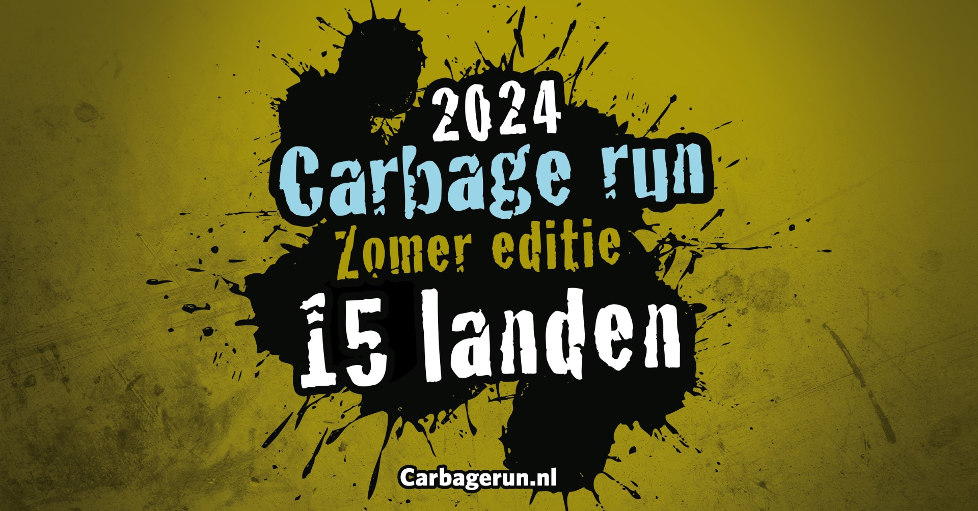 Zomer editie 2024 door 15 landen in 5 dagen Carbage run the