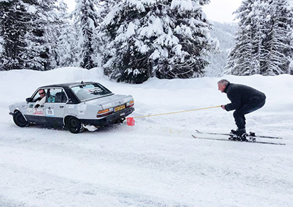Carbage run Winter editie 2012 in de Alpen